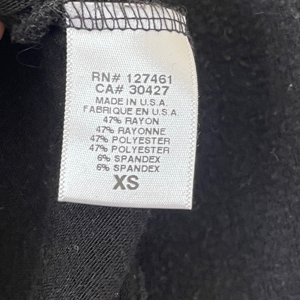 Wildfox Solid Black Basic Tracksuit Full Zip Hood… - image 8